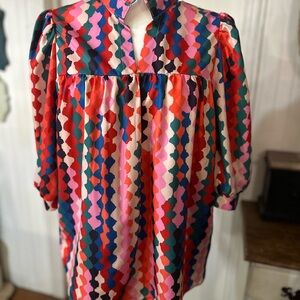 Colorful Geometric Women's Top
